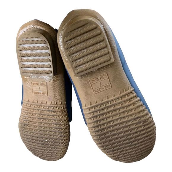 Sporto Natasha Waterproof Suede Navy Blue Brown Leather Duck Boot Size 9.5 Chest - Picture 6 of 7